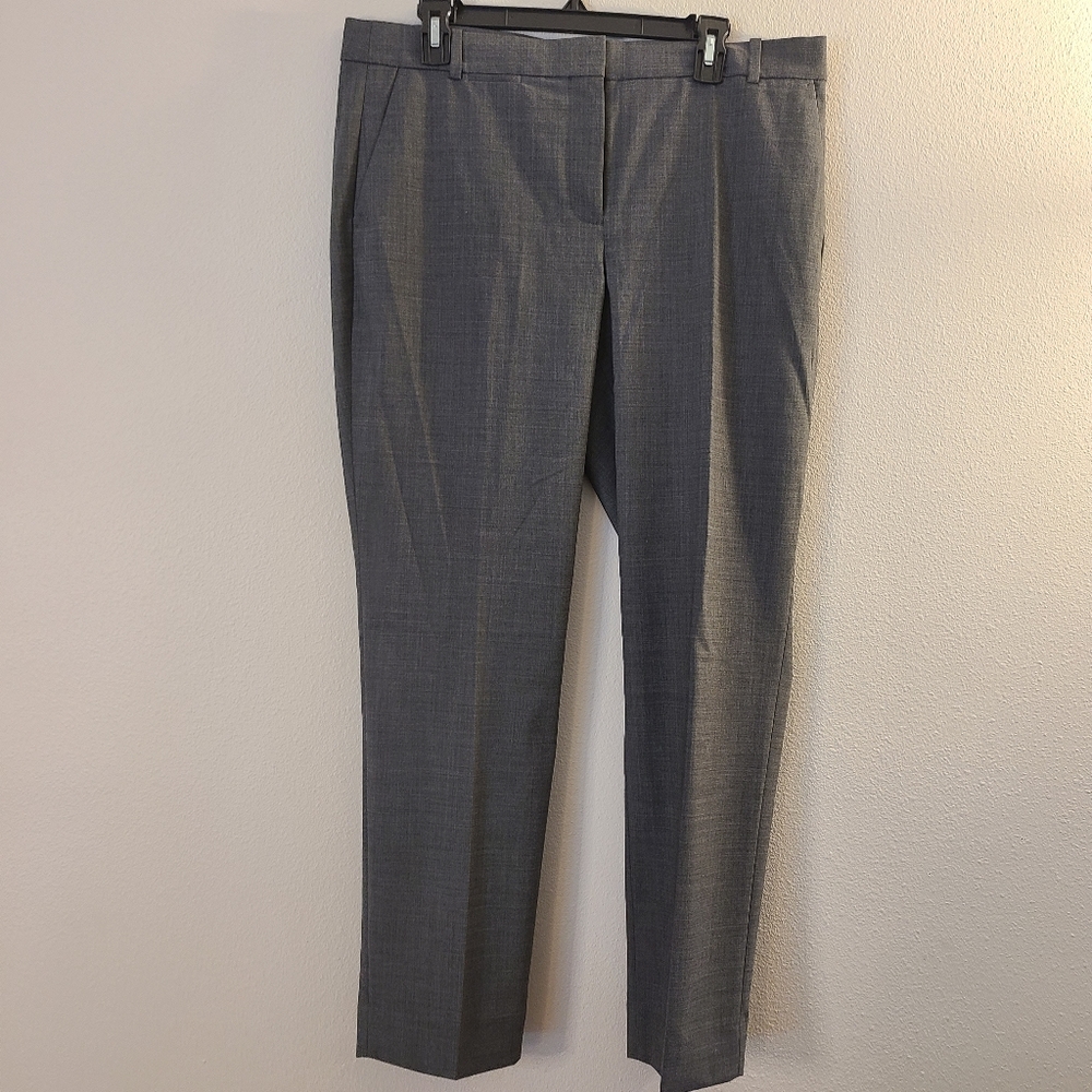 J Crew 365 Full Length Gray Pants in Everyday Wool -NWT